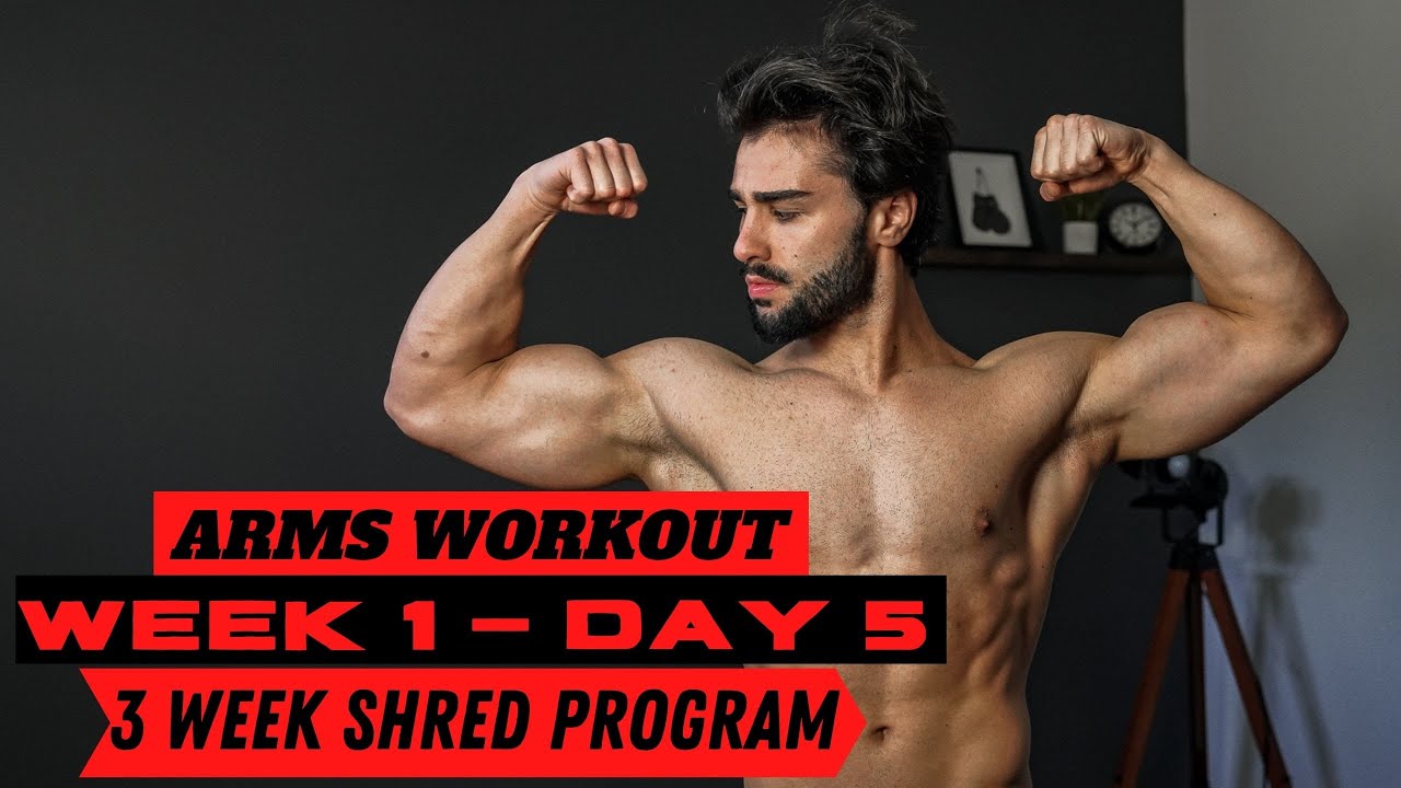 image 0 3 Week Shred Program : Dumbbell Arms Workout : Week 1 - Day 5