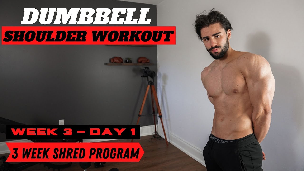 image 0 3 Week Shred Program : Dumbbell Shoulder Workout : Week 3 : Day 1