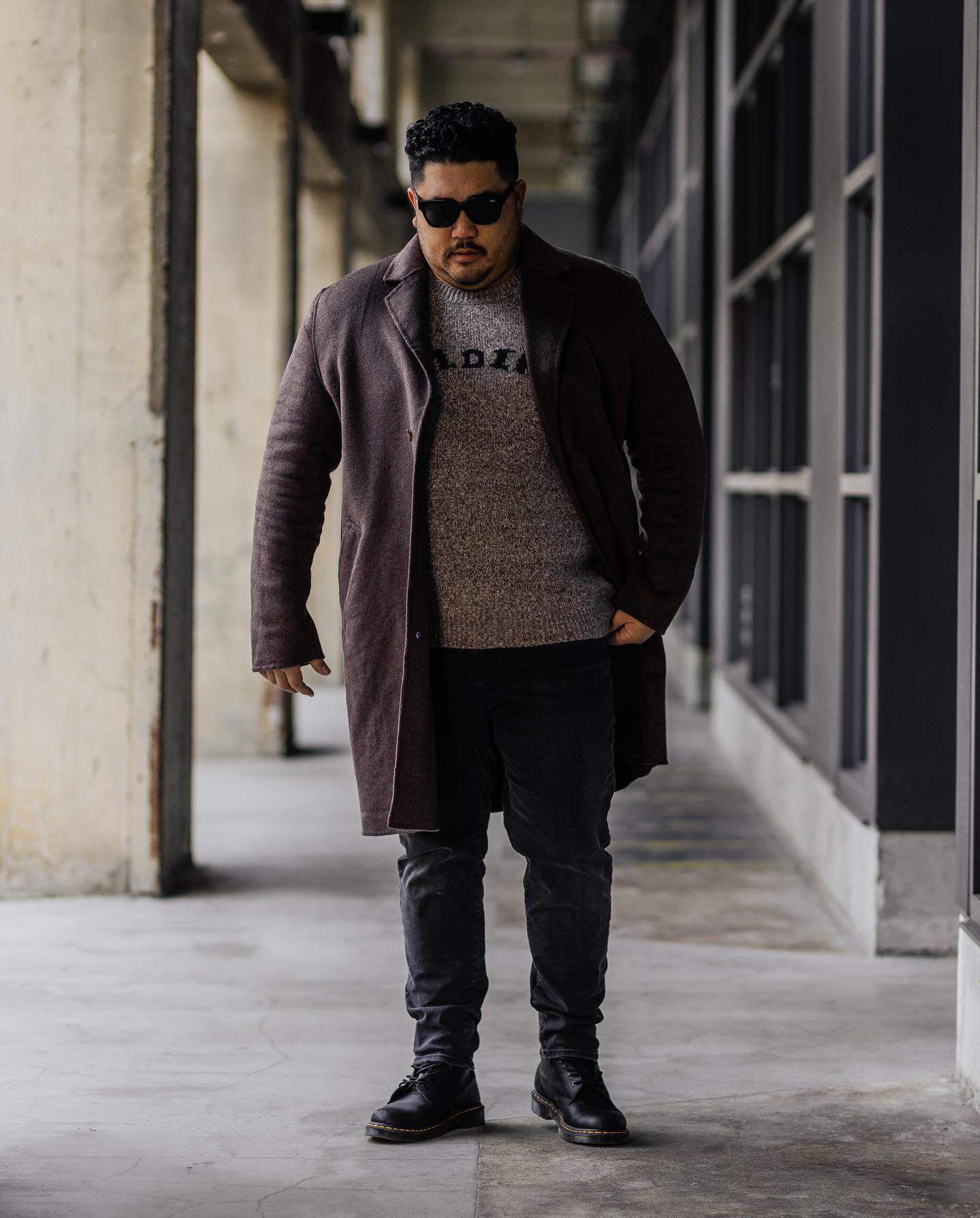 image  1 Nick Urteaga - Light coats and knits, a perfect combo for this LA Winter compliments of #forever21me